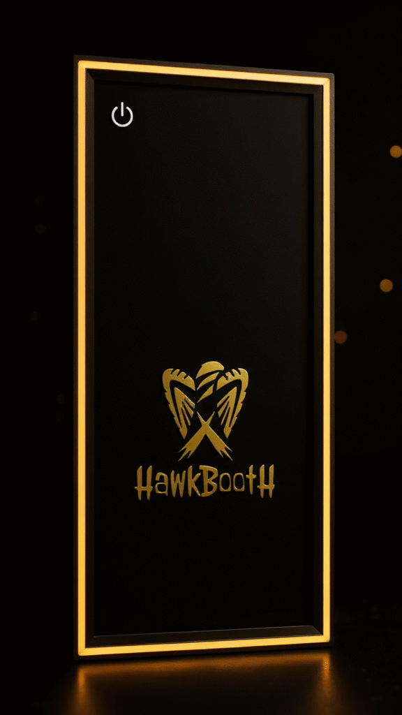 luxury photobooth, elite events, hawk photobooth